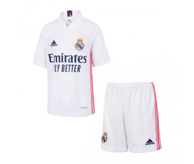 Real Madrid Home Kids Kit 2020 2021