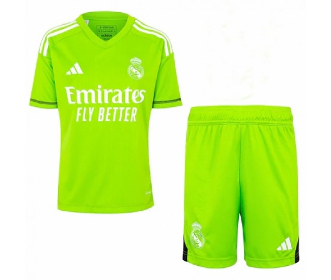 Real Madrid Kids Goalkeeper Kit 23-24