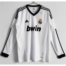 Real Madrid Long Sleeve Home Retro Jersey 2012-2013