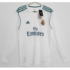 Real Madrid Long Sleeve Home Retro Jersey 2017-2018