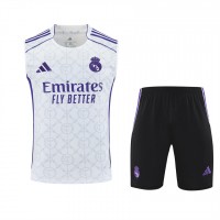 Real Madrid Adult White Sleeveless Kit 2025-26