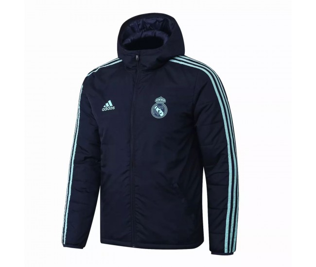 Real Madrid All Weather Windrunner Jacket Navy 2020 2021