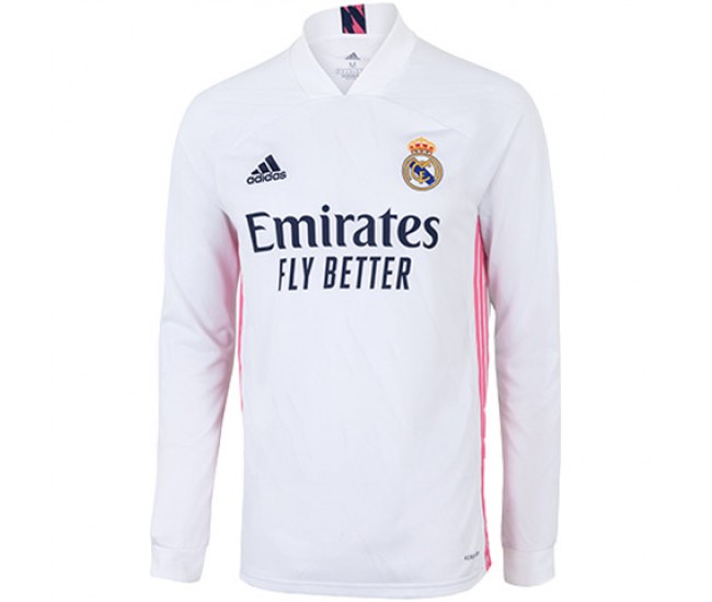 Real Madrid Home Long Sleeve Jersey 2020 2021