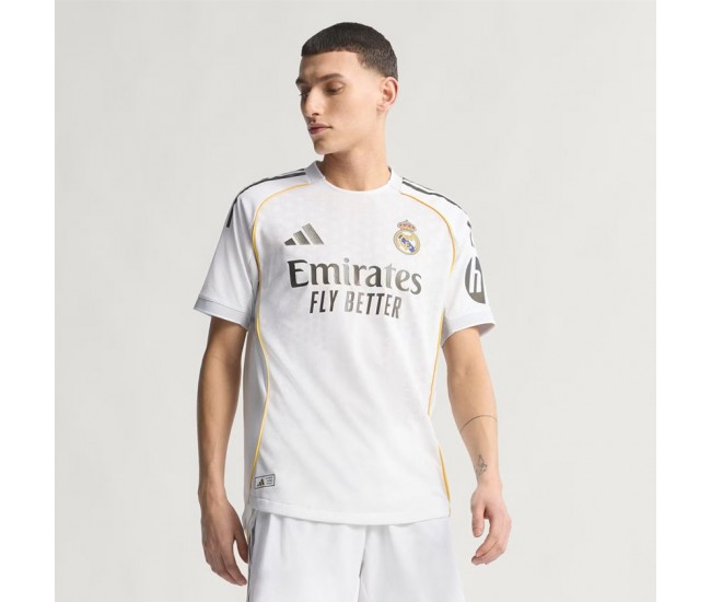 Real Madrid Mens Home Authentic Jersey 25-26