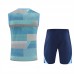 Real Madrid Mens Pre Match Sleeveless Training Football Kit 2025-26