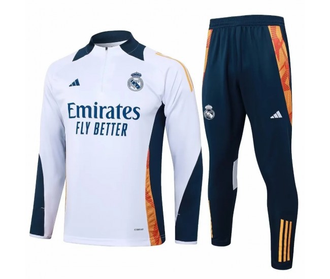 Real Madrid Mens Training Technical Football Tracksuit 2024-25