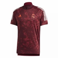 Real Madrid Mens UCL Train Jersey Maroon 2020 2021