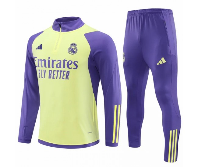 Real Madrid Purple Training Technical Football Tracksuit 23-24