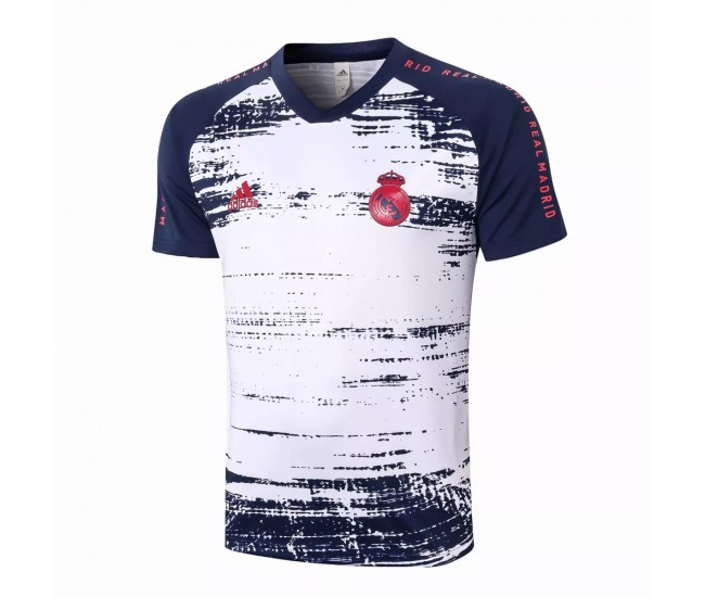 Real Madrid Training Jersey White Navyk 2020 2021