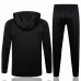Inter Milan Mens Black Training Hooded Presentation Football Tracksuit 2024-25