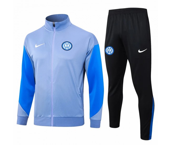 Inter Milan Mens Blue Training Presentation Football Tracksuit 2024-25