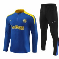 Inter Milan Mens Blue Training Technical Football Tracksuit 2024-25