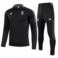 Juventus Core Black Soccer Technical Training Tracksuit 2021-22