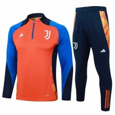 Juventus Mens Orange Training Technical Football Tracksuit 2024-25