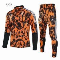Juventus Training Technical Soccer Tracksuit Kids Orange 2021