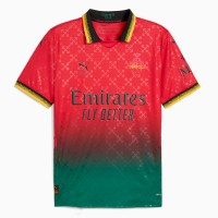 AC Milan x OFF-WHITE Mens Red-Power Green Jersey 24-25