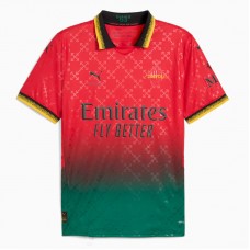AC Milan x OFF-WHITE Mens Red-Power Green Jersey 24-25