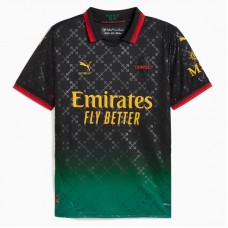 AC Milan x OFF-WHITE Mens Black-Power Green Jersey 24-25