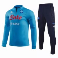 SSC Napoli Training Technical Soccer Tracksuit Blue 2020