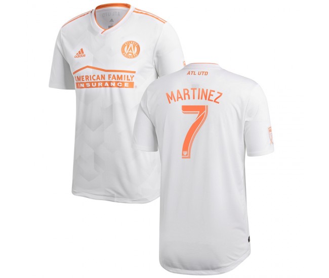 Men's Atlanta United FC Josef Martinez White 2018 King Peach Authentic Player Jersey Men's Atlanta United FC Josef Martinez White 2018 King Peach Authentic Player Jersey