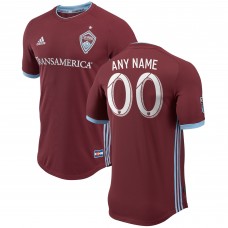 Men's Colorado Rapids Burgundy 2018 Primary Authentic Custom Jersey