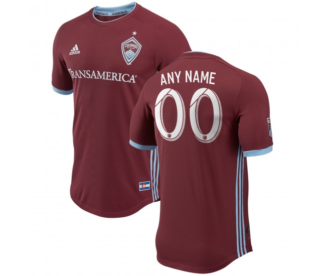 Men's Colorado Rapids Burgundy 2018 Primary Authentic Custom Jersey