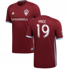 Men's Colorado Rapids Jack Price Burgundy 2018 Primary Authentic Player Jersey
