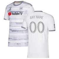 Men's LAFC White 2019 Street By Street Custom Jersey