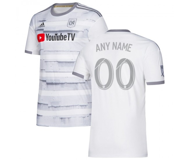 Men's LAFC White 2019 Street By Street Custom Jersey