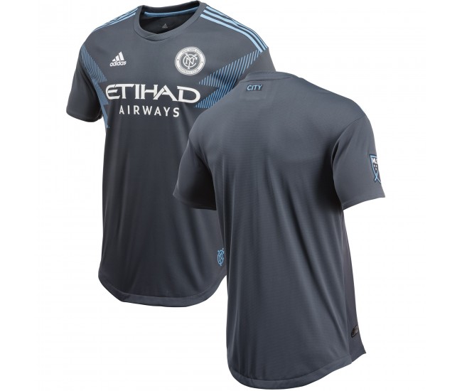 Men's New York City FC Gray 2018 Secondary Authentic Jersey