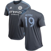 Men's New York City FC Jesús Medina Gray 2018 Secondary Authentic Player Jersey