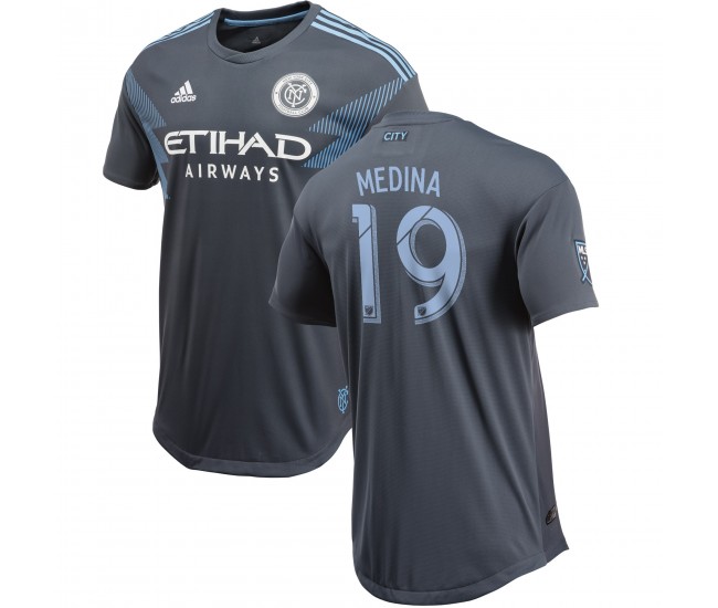 Men's New York City FC Jesús Medina Gray 2018 Secondary Authentic Player Jersey Men's New York City FC Jesús Medina Gray 2018 Secondary Authentic Player Jersey