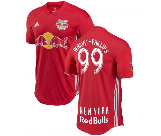 Men's New York Red Bulls Bradley Wright-Phillips Red 2018 Secondary Authentic Player Jersey