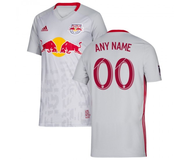 Men's New York Red Bulls Gray 2019 Primary Custom Jersey