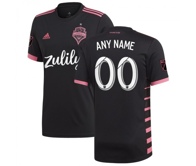 Men's Seattle Sounders FC Black 2019 Nightfall Custom Jersey