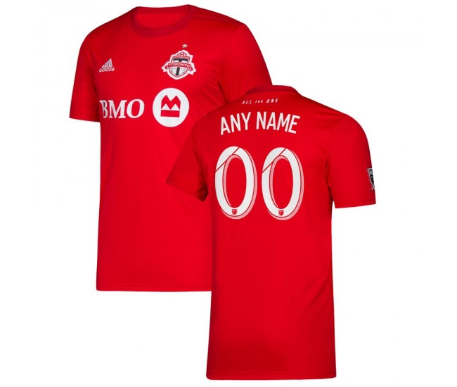 Men's Toronto FC Red 2019 Primary Custom Jersey