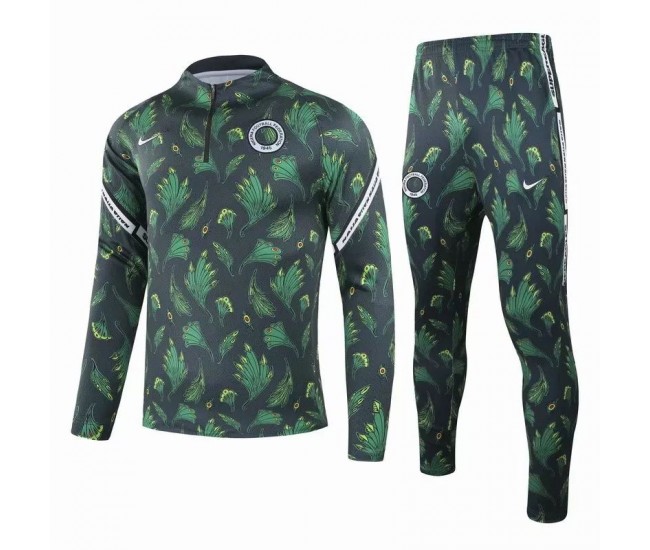 Nigeria Training Technical Soccer Tracksuit Deep Green 2020 2021
