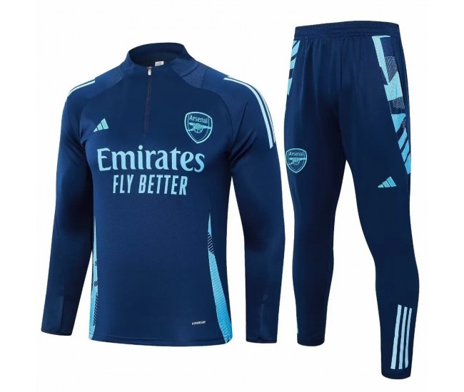 Arsenal FC Mens Navy Training Technical Football Tracksuit 24-25