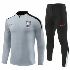 South Korea Mens Grey Training Technical Football Tracksuit 24-25