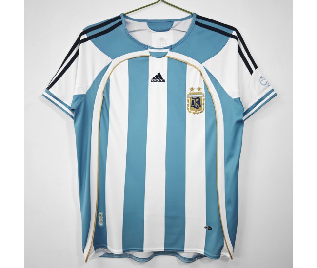 Argentina Home Retro Jersey 2006