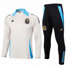 Argentina Mens Beige Training Technical Football Tracksuit 24-25