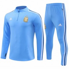 Argentina Mens Blue Training Technical Football Tracksuit 2023-24