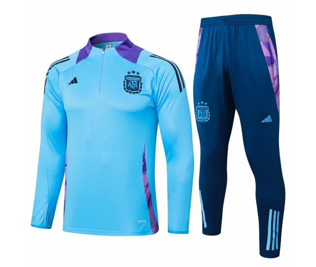 Argentina Mens Blue Training Technical Football Tracksuit 24-25