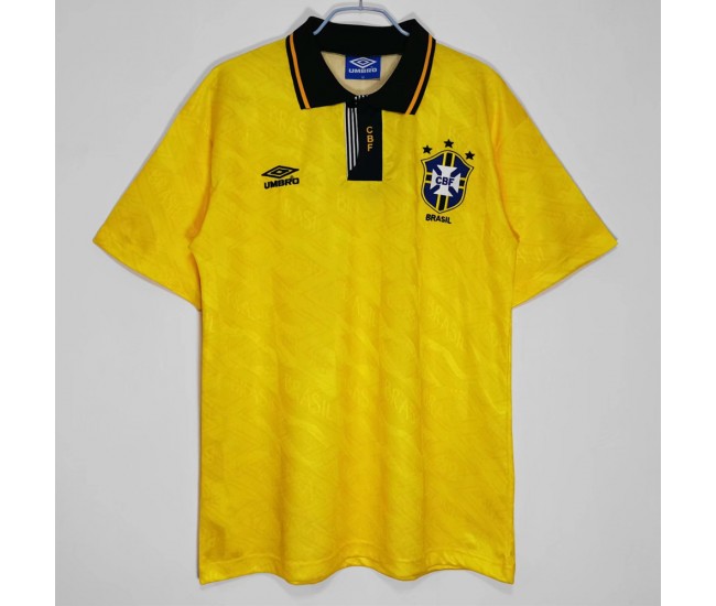 Brazil Home Retro Jersey 1991-1993