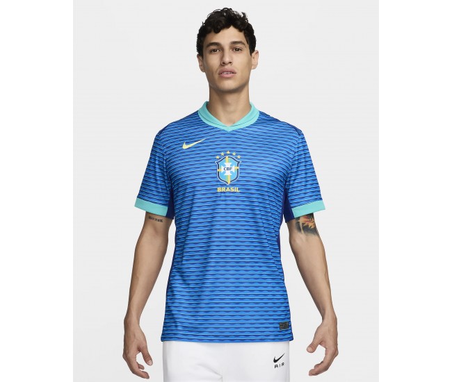 Brazil Mens Away Authentic Jersey 24-25