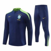 Brazil National Team Mens Navy Training Technical Football Tracksuit 2023-24