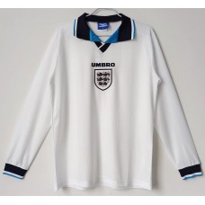 England Long Sleeve Home Retro Jersey 1996 
