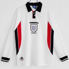 England Long Sleeve Home Retro Jersey 1998 