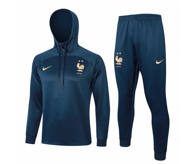 France Hooded Training Football Tracksuit 24-25