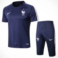 France Navy Training Technical Soccer Short Tracksuit 2018/19